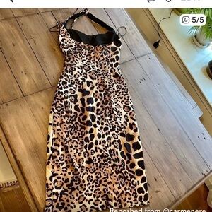 Cache Animal Print Maxi Dress